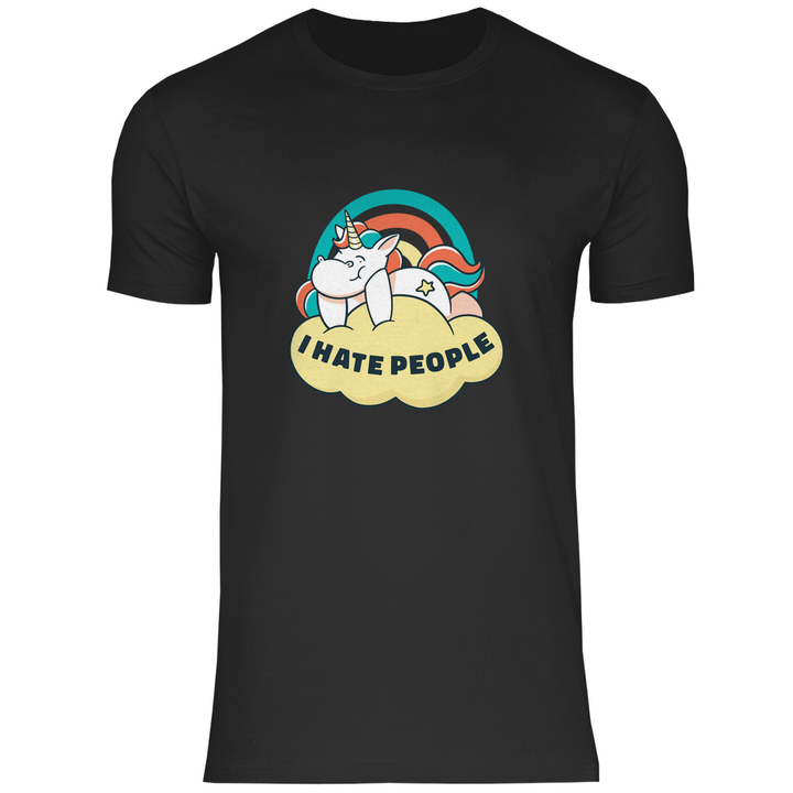 Einhorn Antisocial - Herren T - Shirt - Textilzauber