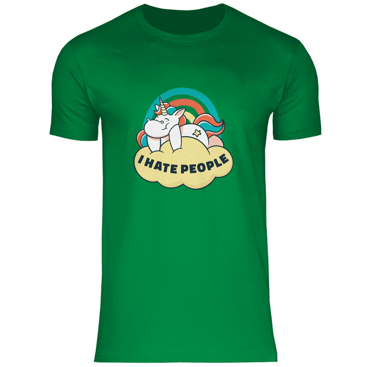 Einhorn Antisocial - Herren T - Shirt - Textilzauber