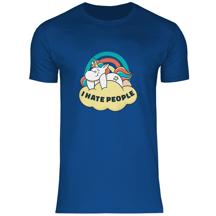 Einhorn Antisocial - Herren T - Shirt - Textilzauber
