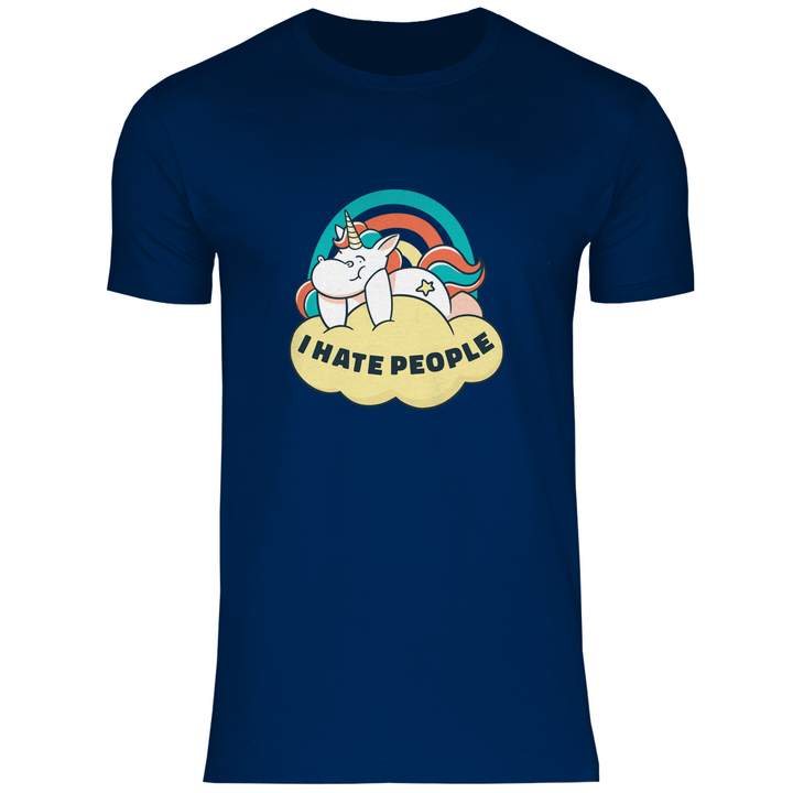 Einhorn Antisocial - Herren T - Shirt - Textilzauber