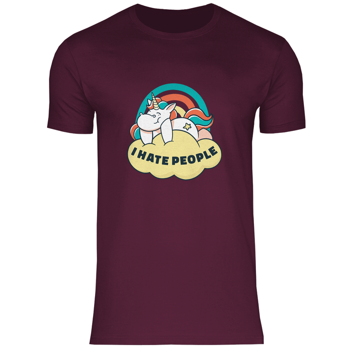 Einhorn Antisocial - Herren T - Shirt - Textilzauber