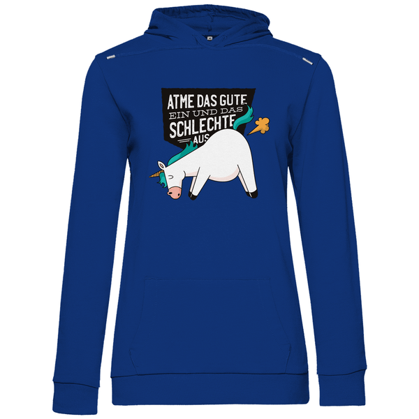 Einhorn - Furz - Damen Hoodie - Textilzauber