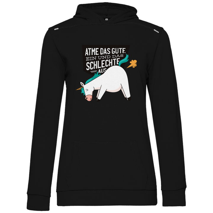 Einhorn - Furz - Damen Hoodie - Textilzauber