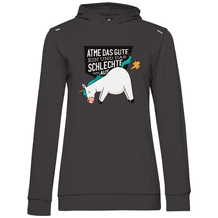 Einhorn - Furz - Damen Hoodie - Textilzauber