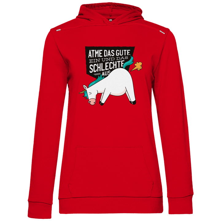 Einhorn - Furz - Damen Hoodie - Textilzauber