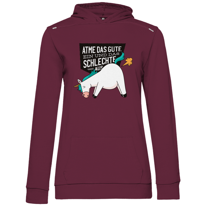 Einhorn - Furz - Damen Hoodie - Textilzauber