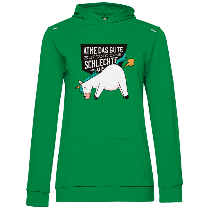 Einhorn - Furz - Damen Hoodie - Textilzauber