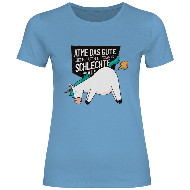 Einhorn - Furz - Damen T - Shirt - Textilzauber