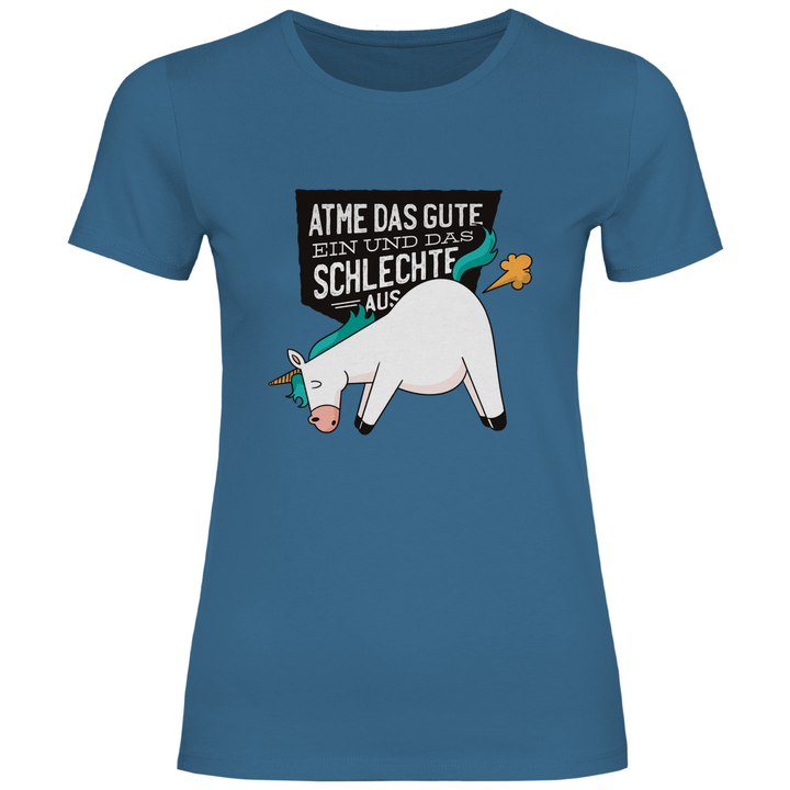 Einhorn - Furz - Damen T - Shirt - Textilzauber
