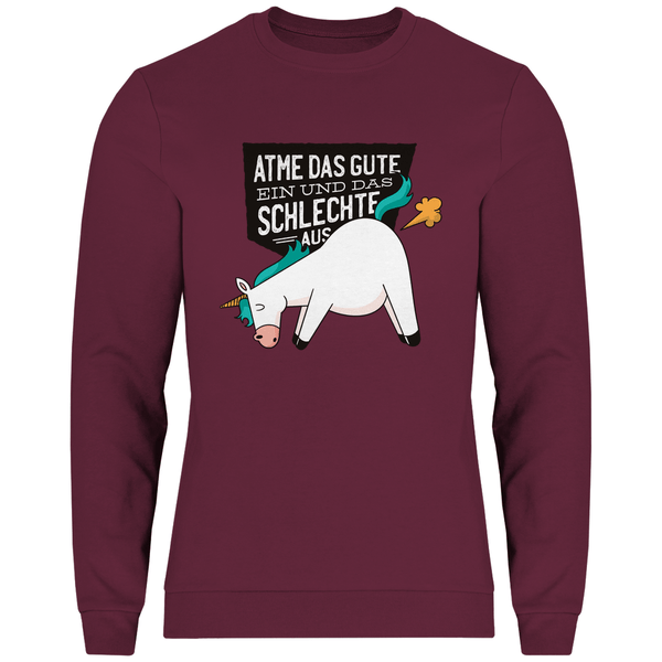 Einhorn - Furz - Herren Sweatshirt - Textilzauber