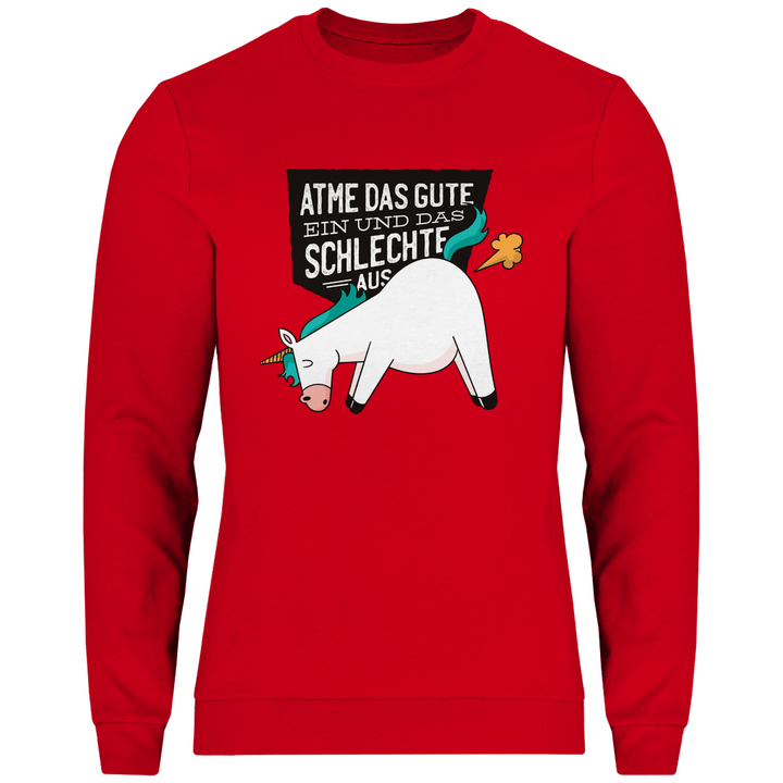 Einhorn - Furz - Herren Sweatshirt - Textilzauber