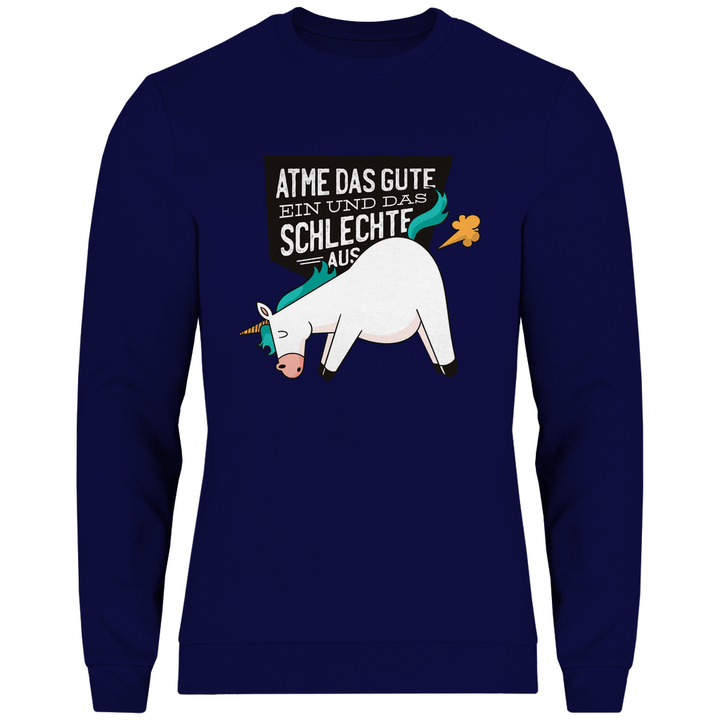 Einhorn - Furz - Herren Sweatshirt - Textilzauber