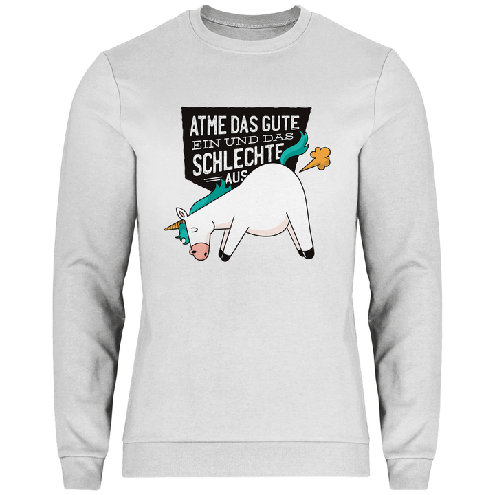 Einhorn - Furz - Herren Sweatshirt - Textilzauber