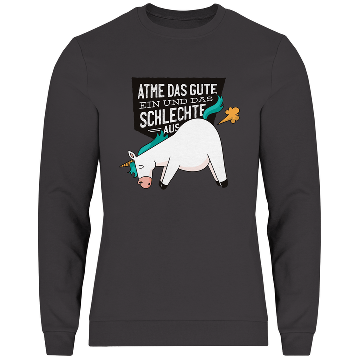 Einhorn - Furz - Herren Sweatshirt - Textilzauber