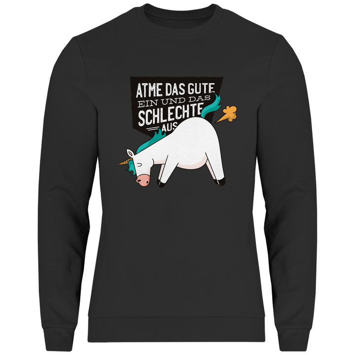 Einhorn - Furz - Herren Sweatshirt - Textilzauber