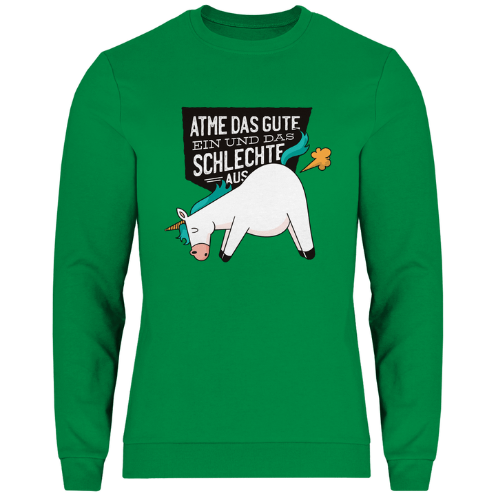 Einhorn - Furz - Herren Sweatshirt - Textilzauber