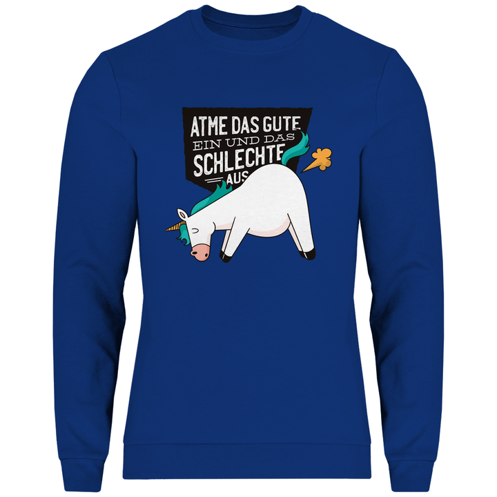 Einhorn - Furz - Herren Sweatshirt - Textilzauber