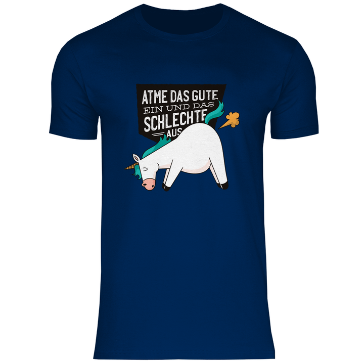 Einhorn - Furz - Herren T - Shirt - Textilzauber