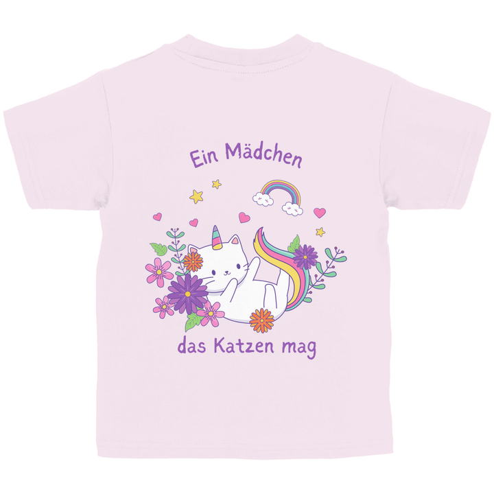 Einhorn - Katze - Kinder T - Shirt mit Rückendruck - Textilzauber