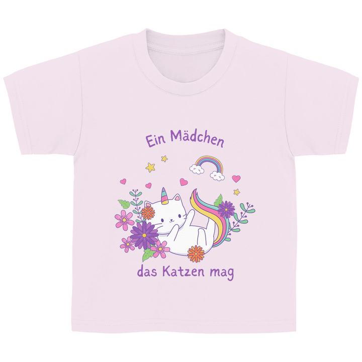 Einhorn - Katze - Kinder T - Shirt - Textilzauber