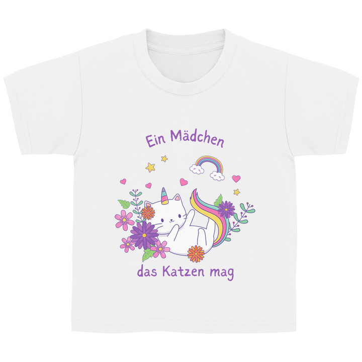 Einhorn - Katze - Kinder T - Shirt - Textilzauber