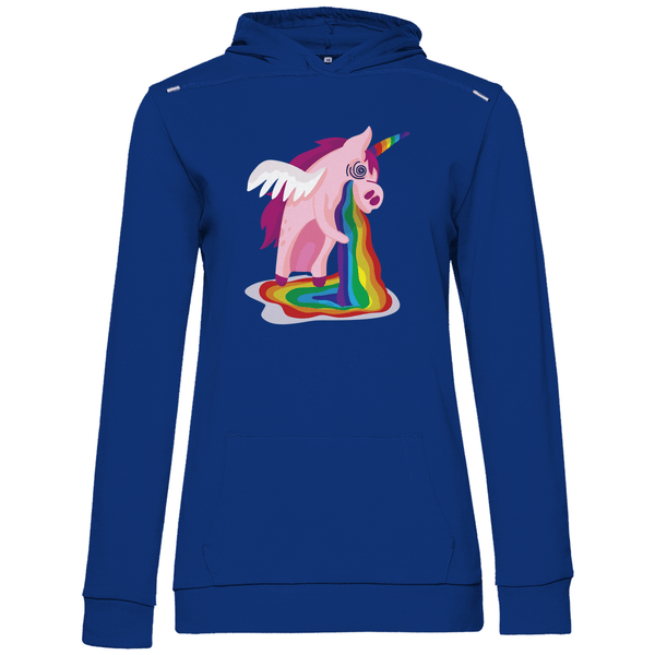 Einhorn Kotzt - Damen Hoodie - Textilzauber