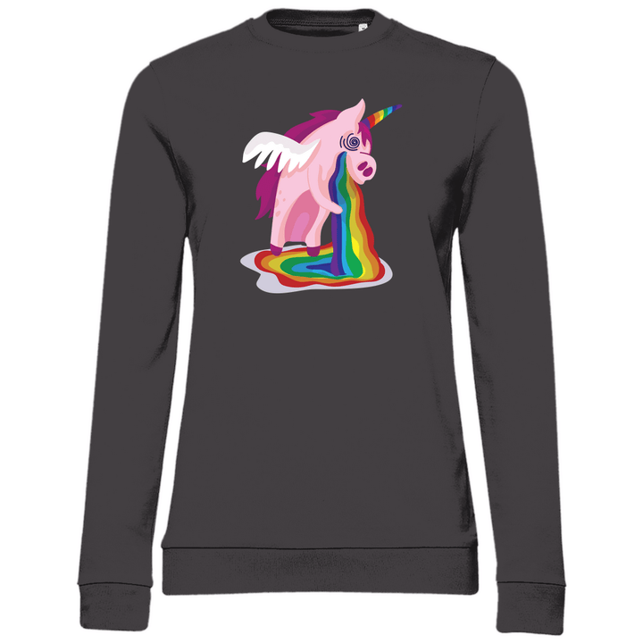 Einhorn Kotzt - Damen Sweatshirt - Textilzauber