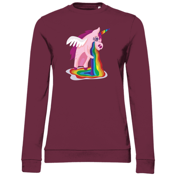 Einhorn Kotzt - Damen Sweatshirt - Textilzauber