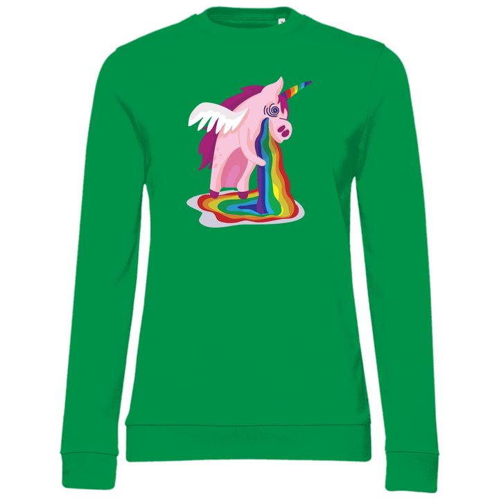 Einhorn Kotzt - Damen Sweatshirt - Textilzauber