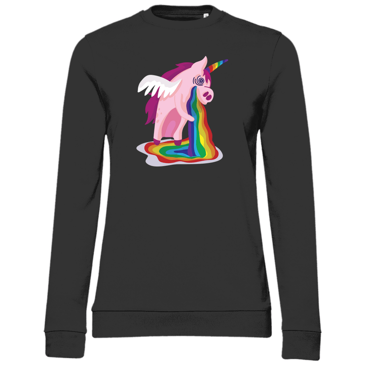 Einhorn Kotzt - Damen Sweatshirt - Textilzauber