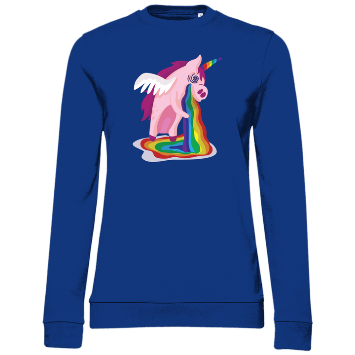 Einhorn Kotzt - Damen Sweatshirt - Textilzauber