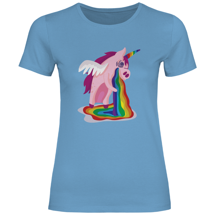 Einhorn Kotzt - Damen T - Shirt - Textilzauber