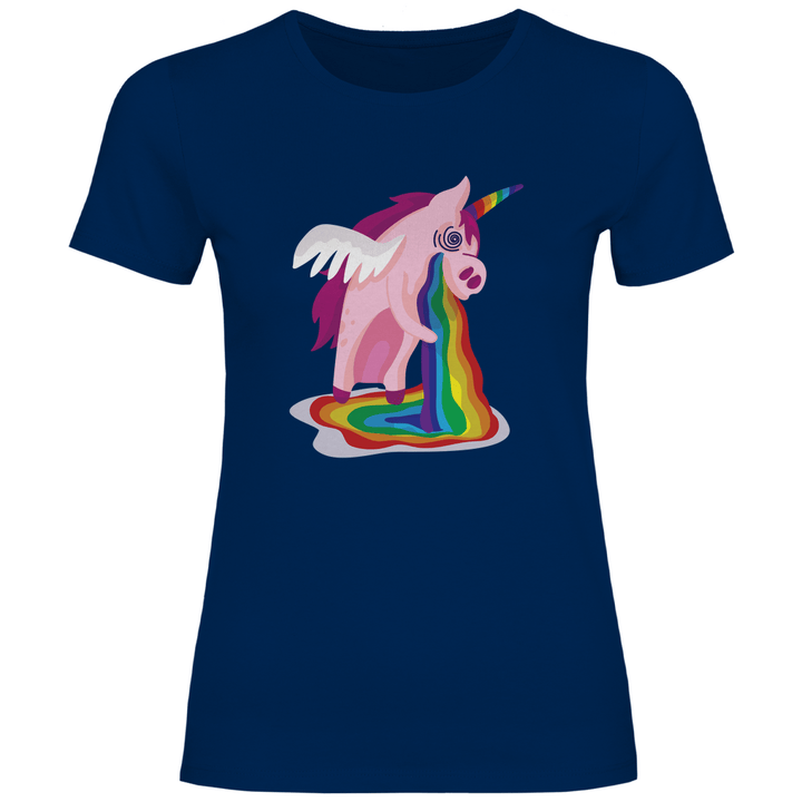 Einhorn Kotzt - Damen T - Shirt - Textilzauber