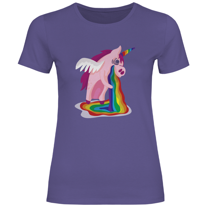 Einhorn Kotzt - Damen T - Shirt - Textilzauber