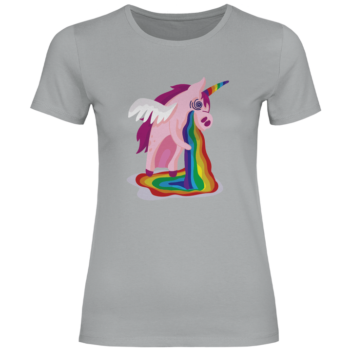 Einhorn Kotzt - Damen T - Shirt - Textilzauber