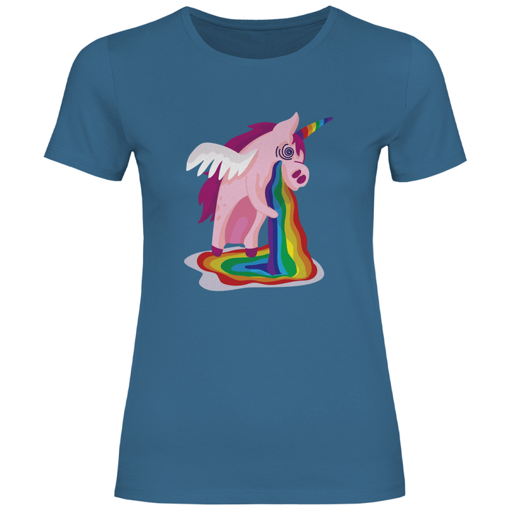 Einhorn Kotzt - Damen T - Shirt - Textilzauber