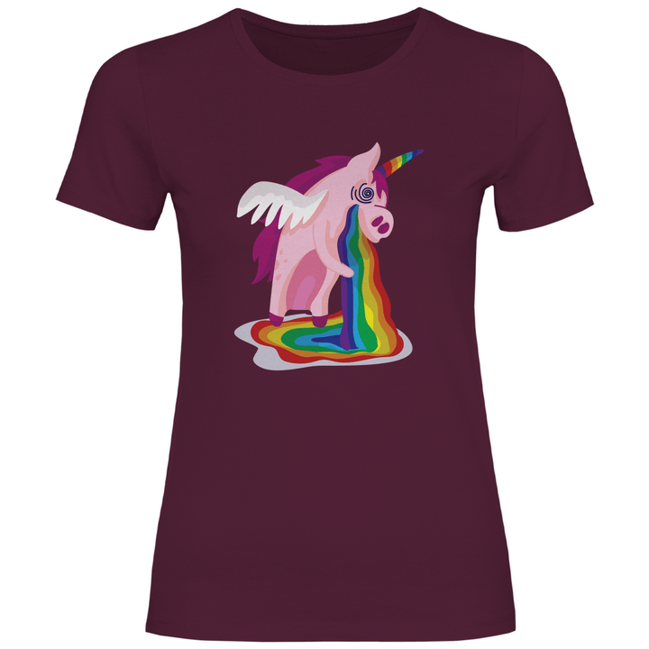 Einhorn Kotzt - Damen T - Shirt - Textilzauber