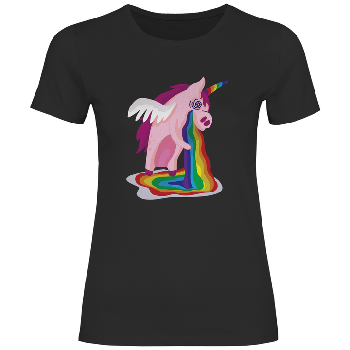 Einhorn Kotzt - Damen T - Shirt - Textilzauber