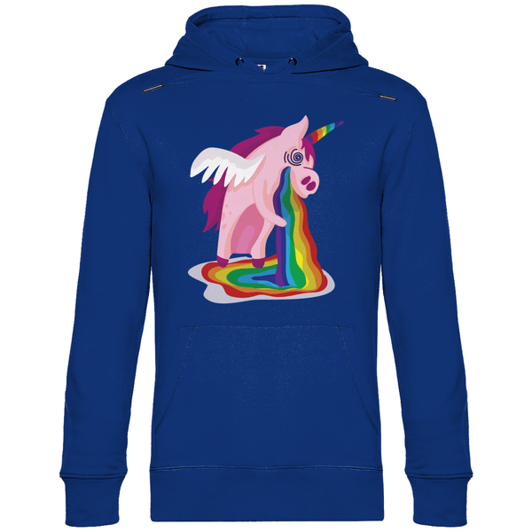 Einhorn Kotzt - Herren Hoodie - Textilzauber