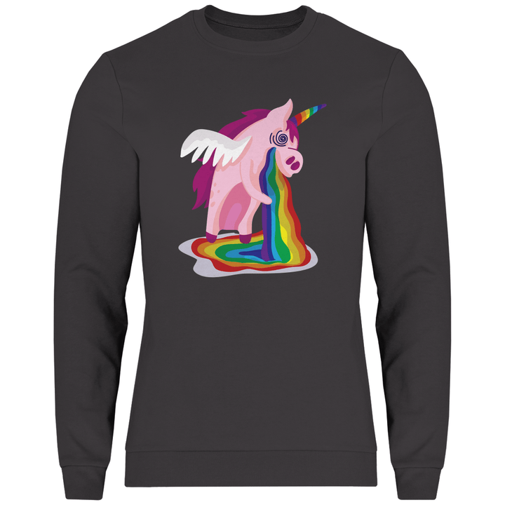 Einhorn Kotzt - Herren Sweatshirt - Textilzauber