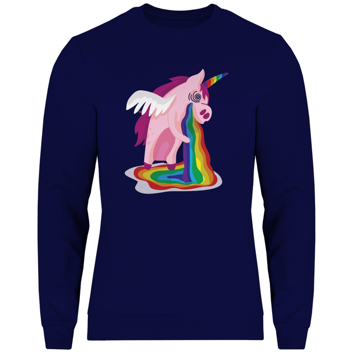 Einhorn Kotzt - Herren Sweatshirt - Textilzauber