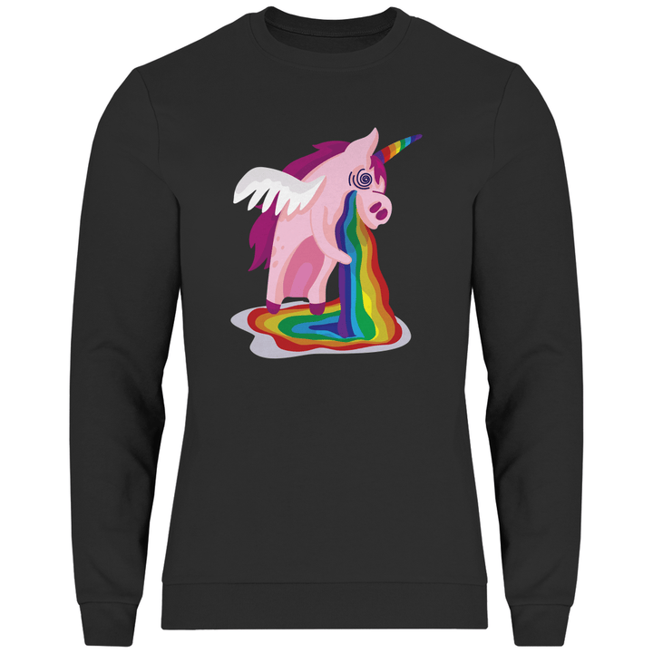 Einhorn Kotzt - Herren Sweatshirt - Textilzauber