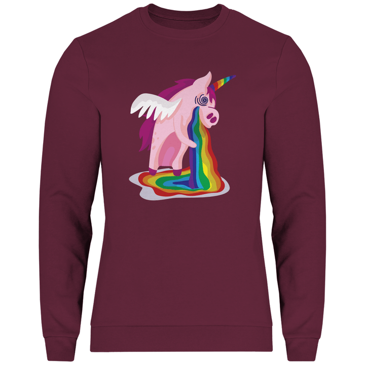 Einhorn Kotzt - Herren Sweatshirt - Textilzauber