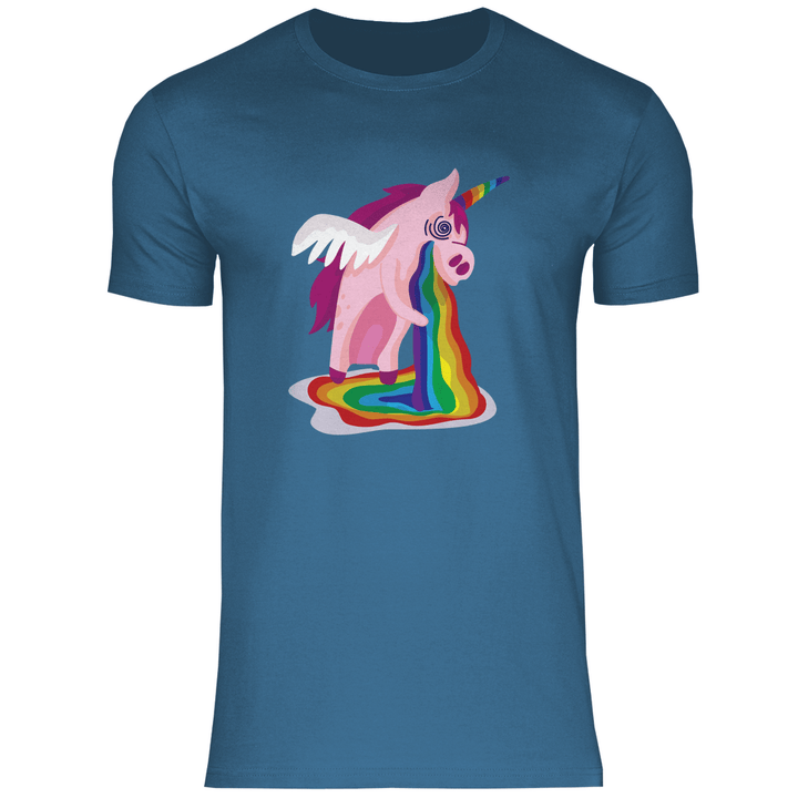 Einhorn Kotzt - Herren T - Shirt - Textilzauber