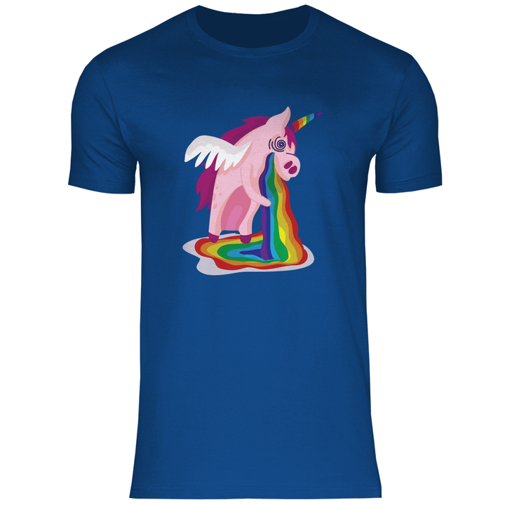 Einhorn Kotzt - Herren T - Shirt - Textilzauber