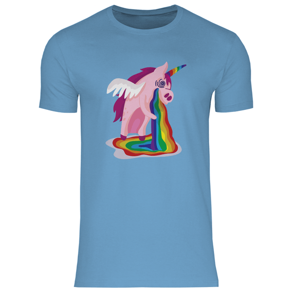 Einhorn Kotzt - Herren T - Shirt - Textilzauber
