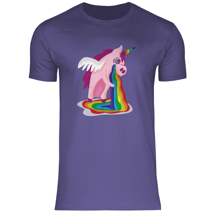 Einhorn Kotzt - Herren T - Shirt - Textilzauber