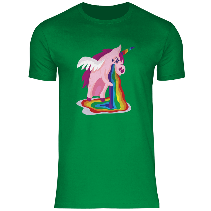 Einhorn Kotzt - Herren T - Shirt - Textilzauber