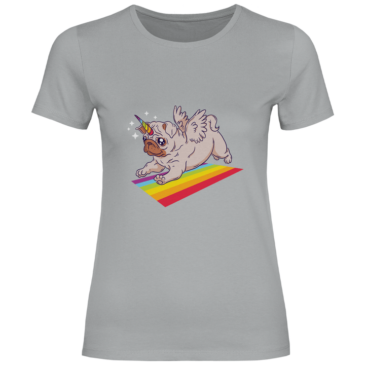 Einhorn Mops - Damen T - Shirt - Textilzauber