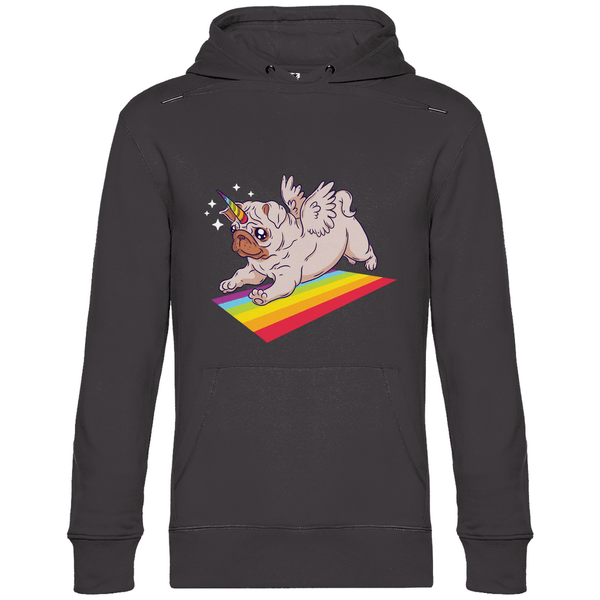 Einhorn Mops - Herren Hoodie - Textilzauber